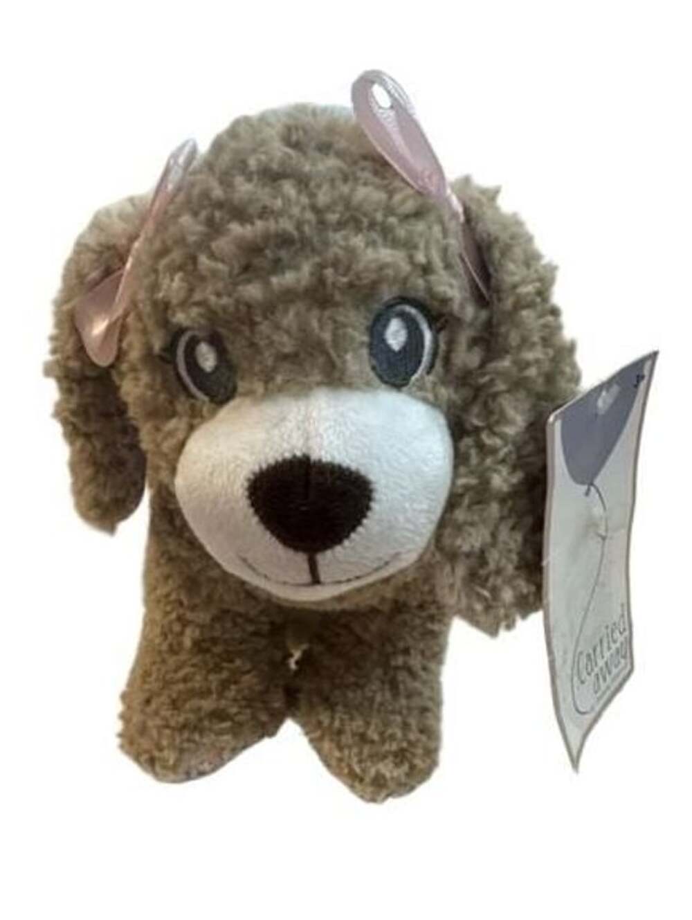 Carried Away by Stepping Stones Puppy Dog Animal Toy with Pink Bows Style Purse